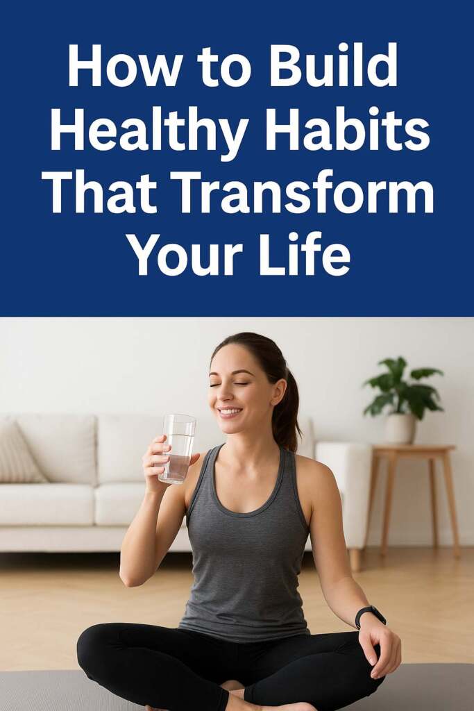 How to Build Healthy Habits