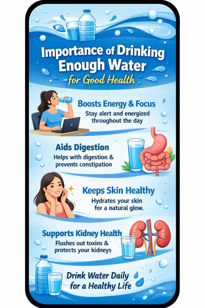 7 Powerful Reasons Showing the Importance of Drinking Enough Water Daily