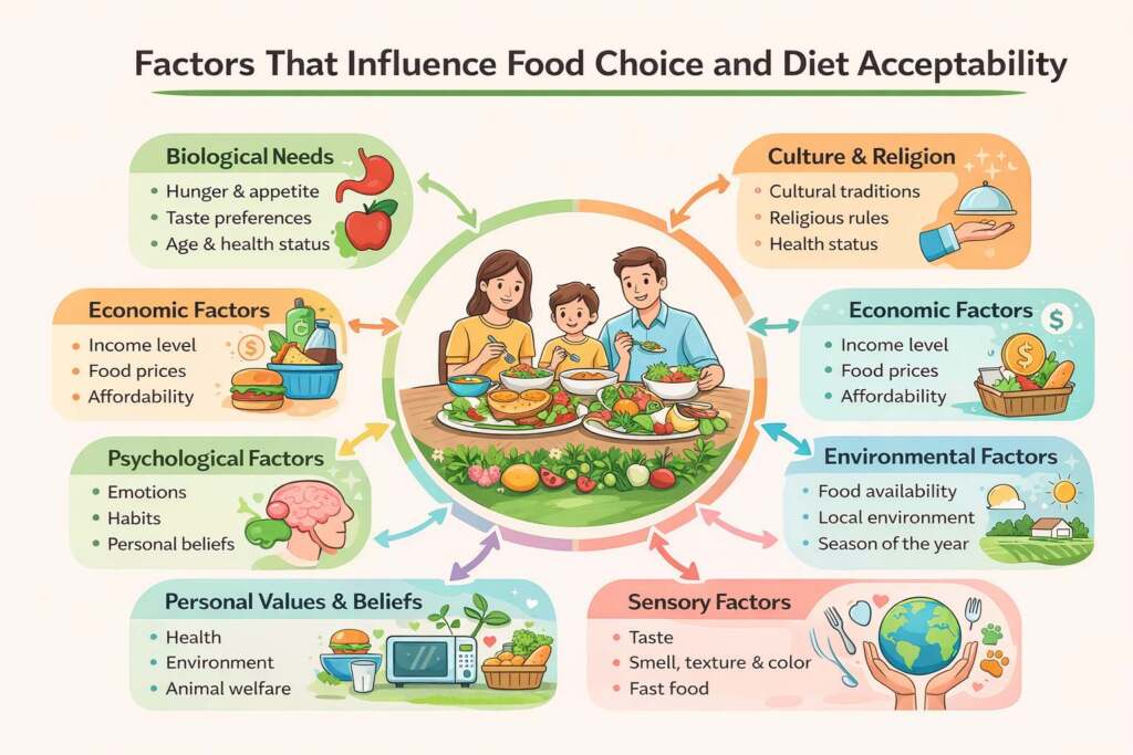 Food Choice and Diet Acceptability